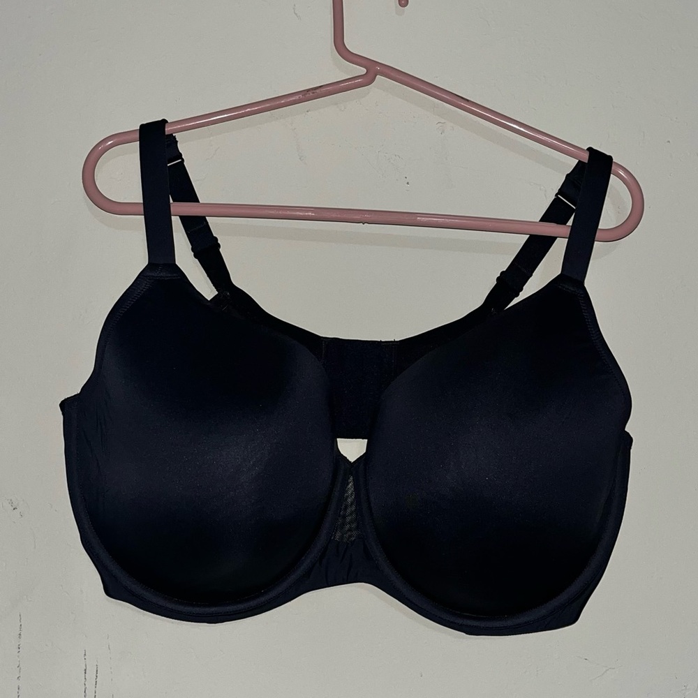 Cacique 42G Bra Black Lightly Lined Balconette Underwire Back Closure